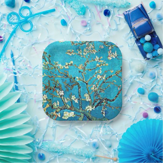 Van Gogh - Zweige mit Almond-Blüten Pappteller (Party)