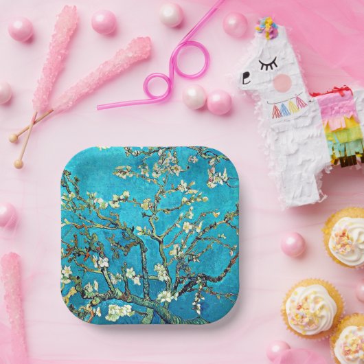 Van Gogh - Zweige mit Almond-Blüten Pappteller (Party)