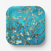 Van Gogh - Zweige mit Almond-Blüten Pappteller (Vorderseite)