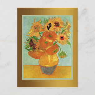 Van Gogh - Zwölf Sonnenblumen Postkarte