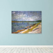 Van- Goghansicht von Fluss mit Ruderbooten, schöne Leinwanddruck (Insitu (Holzboden))