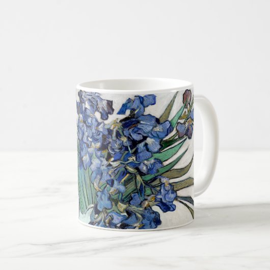 Van- Goghblau-Iris Kaffeetasse (VorderseiteRechts)