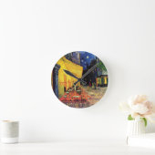 Van- Goghcafé-Terrasse nachts Runde Wanduhr (Zuhause)