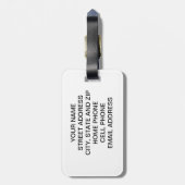 Van- GoghGepäckanhänger - fertigen Sie ihn Gepäckanhänger (Rückseite vertikal)