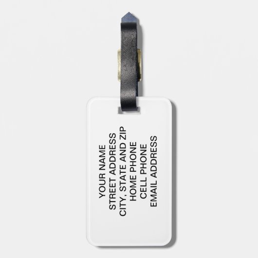 Van- GoghGepäckanhänger - fertigen Sie ihn Gepäckanhänger (Rückseite vertikal)