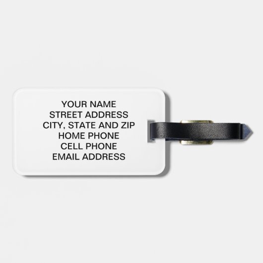 Van- GoghGepäckanhänger - fertigen Sie ihn Gepäckanhänger (Rückseite horizontal)