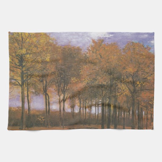 Van- Goghherbst-Fall-Baum verlässt Schicksal Handtuch (Horizontal)