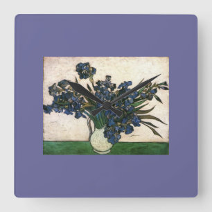 Van- Goghiris-Lavendel Quadratische Wanduhr