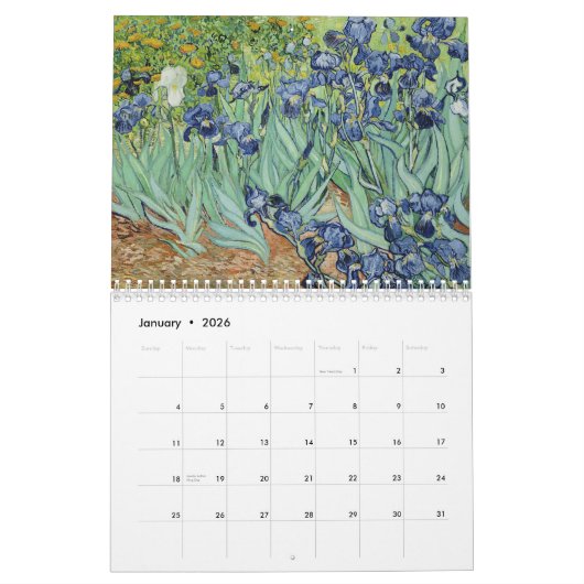 Van- Goghkunst Kalender (Jan 2026)