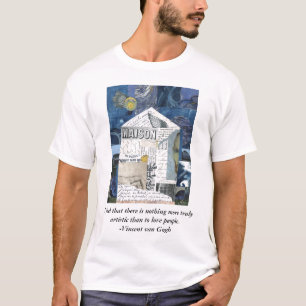 Van- GoghLiebe-Collagen-Kunst-T - Shirt