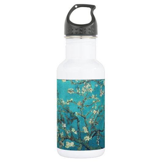 Van- Goghmandel-Blüten Edelstahlflasche (Vorderseite)