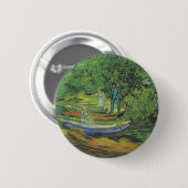 Van- Goghnatur-Boat See-Schicksal Button (Vorne & Hinten)