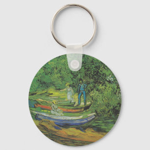 Van- Goghnatur-Boat See-Schicksal Schlüsselanhänger