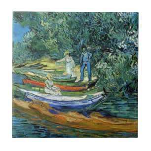Van- GoghRuderboote auf den Banken des Oises Fliese