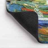 Van- GoghRuderboote auf den Banken des Oises Mousepad (Ecke)