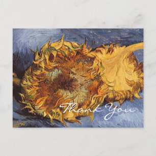 Van Goghs 2 geschnittene Sonnenblumen Postkarte