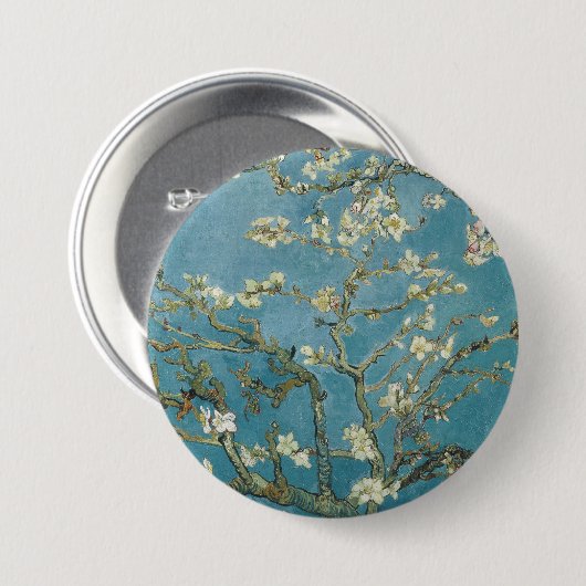 Van Gogh's Almond Blossom Button (Vorne & Hinten)