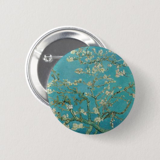 Van Goghs Almond Blossom Button (Vorne & Hinten)