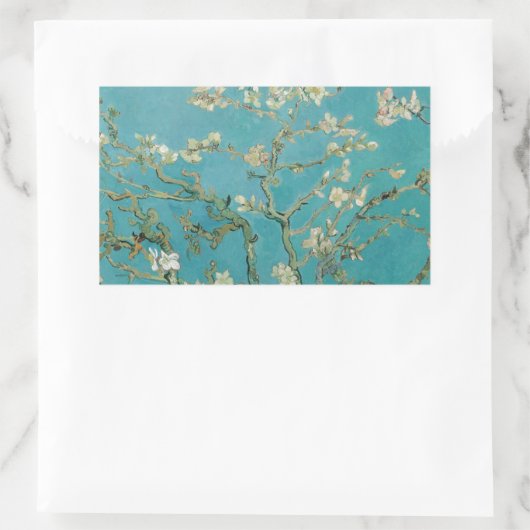 Van Goghs Almond Blossom Rechteckiger Aufkleber (Tasche)