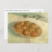 Van Gogh's Basket with Apples Postkarte (Vorne/Hinten)