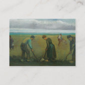 Van Gogh's Bauern oder Bauer, die Kartoffeln pflan Visitenkarte (Rückseite)