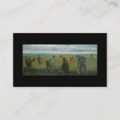 Van Gogh's Bauern oder Bauer, die Kartoffeln pflan Visitenkarte (Rückseite)