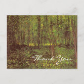 Van Gogh's Bäume und Unterwachstum Postkarte (Vorderseite)