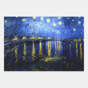 Van Gogh's beliebteste Gemälde Geschenkpapier Set