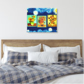 Van Gogh's berühmte Sonnenblumen Leinwanddruck (Insitu (Schlafzimmer))