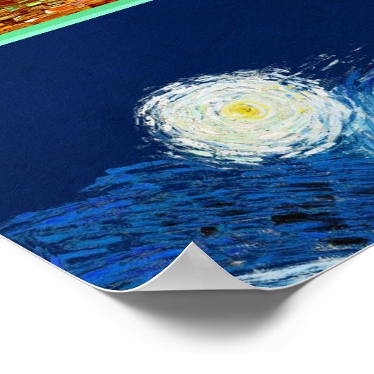 Van Gogh's berühmte Sonnenblumen Poster (Ecke)