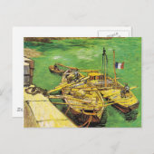 Van Goghs berühmtes Gemälde, Rhone Boats, 1888 Postkarte (Vorne/Hinten)