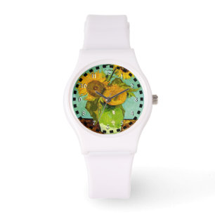 Van Gogh's berühmtes Gemälde, Sonnenblumen, Armbanduhr