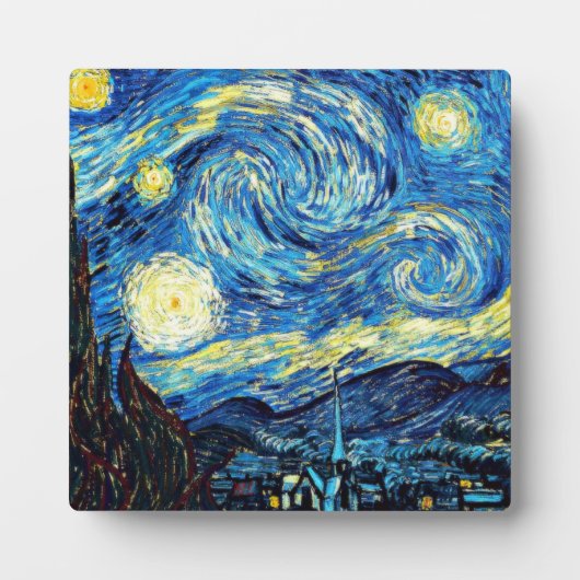 Van Gogh's berühmtes Gemälde, Starry Night Fotoplatte (Vorderseite)