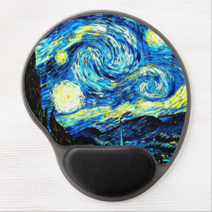 Van Gogh's berühmtes Gemälde, Starry Night Gel Mousepad