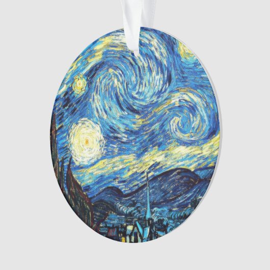 Van Gogh's berühmtes Gemälde, Starry Night Ornament (Vorderseite)