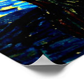 Van Gogh's berühmtes Gemälde, Starry Night, Poster (Ecke)