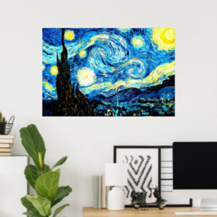 Van Gogh's berühmtes Gemälde, Starry Night, Poster