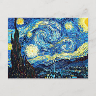 Van Gogh's berühmtes Gemälde, Starry Night Postkarte