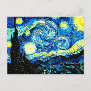 Van Gogh's berühmtes Gemälde, Starry Night Postkarte