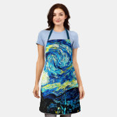 Van Gogh's berühmtes Gemälde, Starry Night Schürze (Getragen)