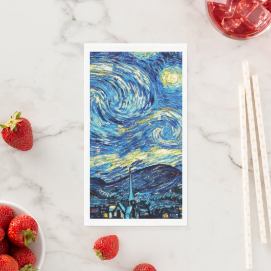 Van Gogh's berühmtes Gemälde, Starry Night Serviette (Beispiel)