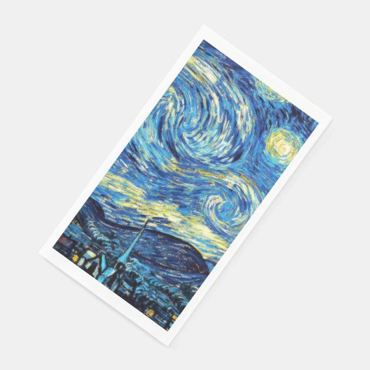 Van Gogh's berühmtes Gemälde, Starry Night Serviette (Ecke)