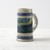 Van Goghs berühmtes Gemälde, Sternennacht Bierglas (VorderseiteRechts)