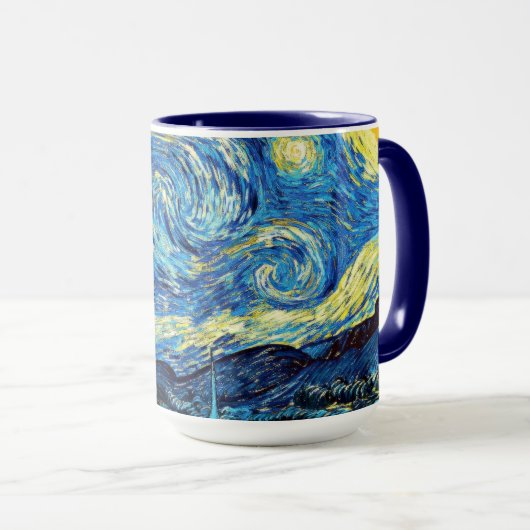 Van Goghs berühmtes Gemälde, Sternennacht Tasse (VorderseiteRechts)