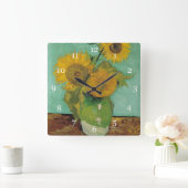 Van Gogh's berühmtes Gemälde, vielfältige Möglichk Quadratische Wanduhr (Zuhause)