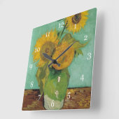 Van Gogh's berühmtes Gemälde, vielfältige Möglichk Quadratische Wanduhr (Winkel)