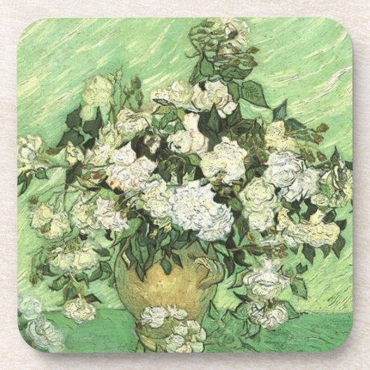 Van Gogh's Blume in Vase Getränkeuntersetzer (Vorderseite)