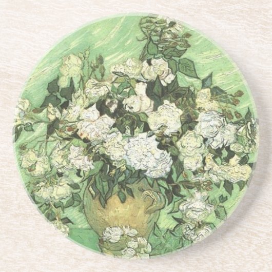 Van Gogh's Blume in Vase Getränkeuntersetzer (Vorne)