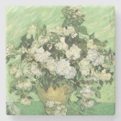 Van Gogh's Blume in Vase Steinuntersetzer (Vorderseite)