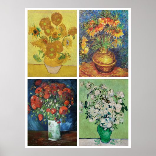 Van Goghs Blumen Poster (Vorne)